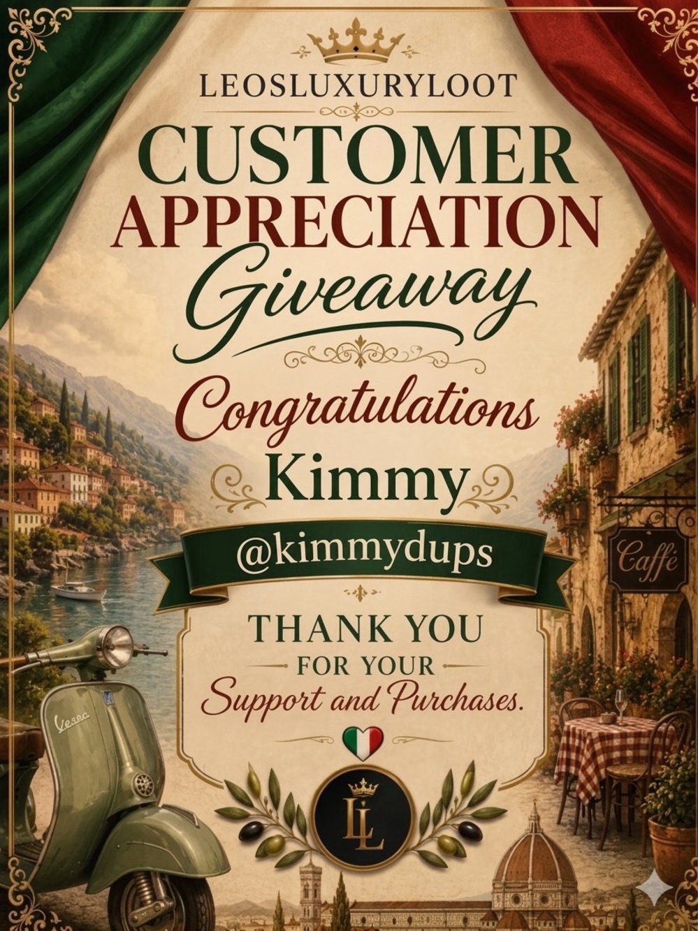 Customer Appreciation Giveaway